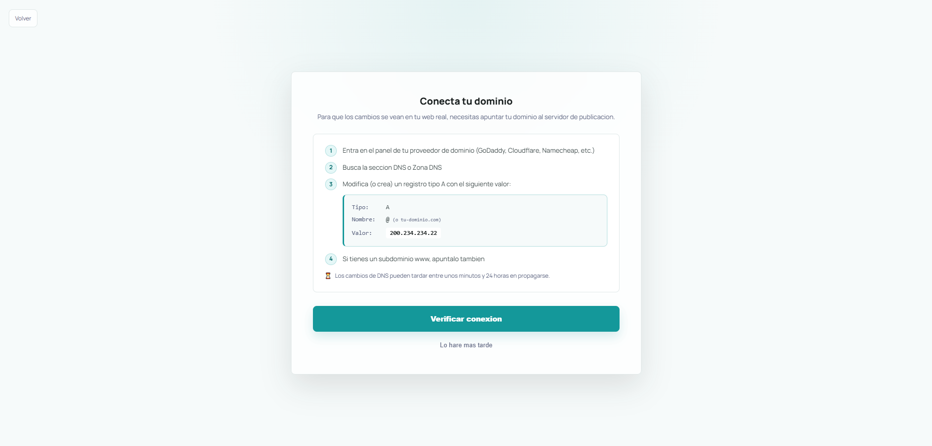 Configuración DNS